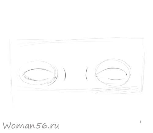Как просто нарисовать женские глаза - шаг 4