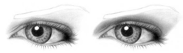 Учимся рисовать глаза человека - шаг 10