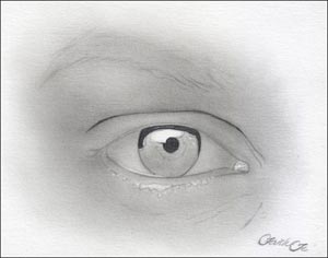 Рисуем реалистичный глаз девушки - шаг 5