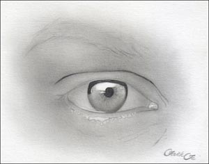 Рисуем реалистичный глаз девушки - шаг 6