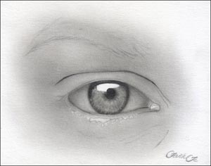 Рисуем реалистичный глаз девушки - шаг 8
