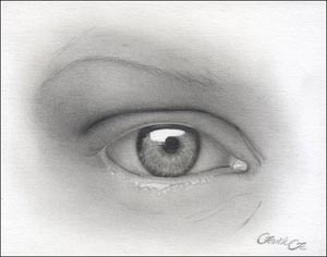 Рисуем реалистичный глаз девушки - шаг 9