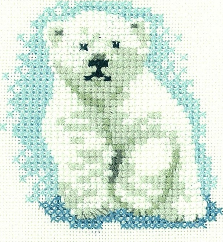 Mill hill polar bears вышивка