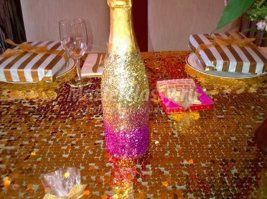 Бутылка шампанского на новый год своими руками. Подробные мастер-классы с фото.