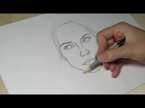 Как рисовать лицо девушки карандашом