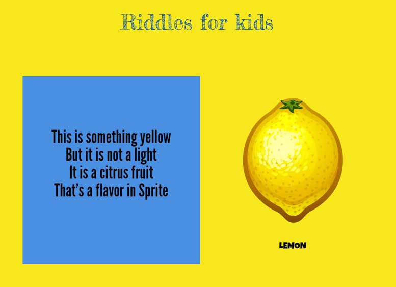 загадки о фруктах для детей