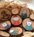Сувениры из деревянных спилов