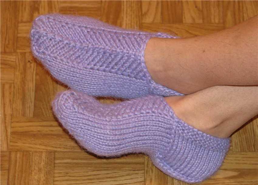 Вязание носков и следков спицами