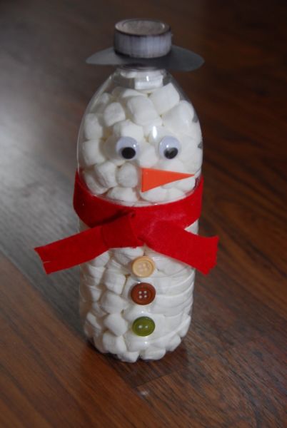 Снеговик своими руками на Новый год из подручных материалов этап 136