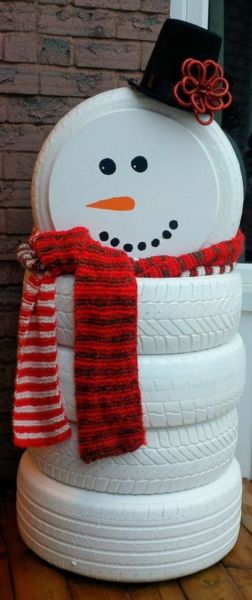Снеговик своими руками на Новый год из подручных материалов этап 164