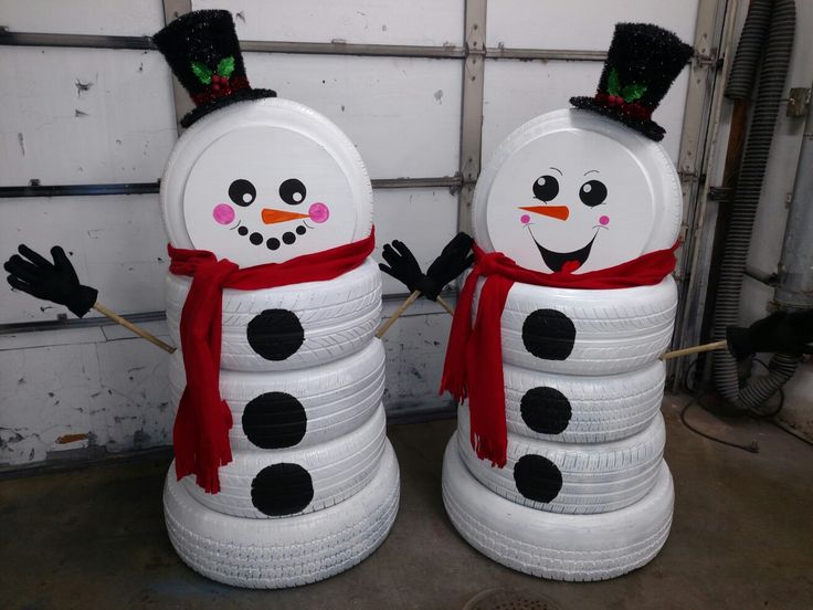 Снеговик своими руками на Новый год из подручных материалов этап 166