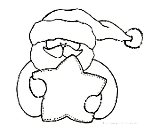 Дед мороз из бумаги своими руками + шаблоны и трафареты для вырезания