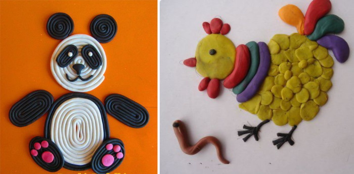 Пластилинография для детей 2-3-4-5-6-7-8 лет. Что это такое, шаблоны, трафареты на тему осень, зима, весна, лето, животные