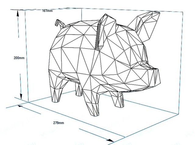 Свинья-копилка паперкрафт