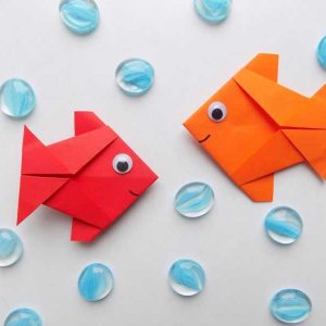 Оригами рыбка (170 фото): мастер-класс для начинающих, подробные схемы и шаблоны + примеры красивых поделок