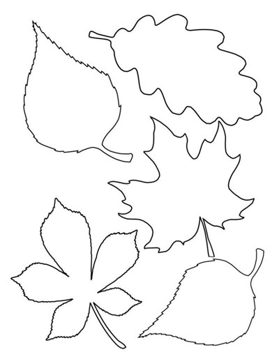 Поделки из бумаги на тему осень с шаблонами 2