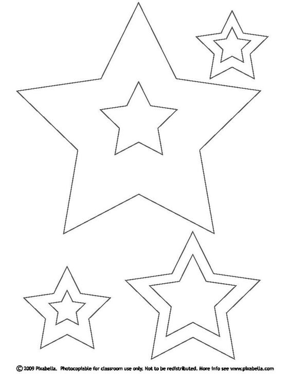 новогодний шаблон звезд для окна для вырезания из бумаги 7