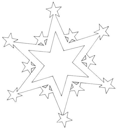 новогодний шаблон звезд для окна для вырезания из бумаги 4