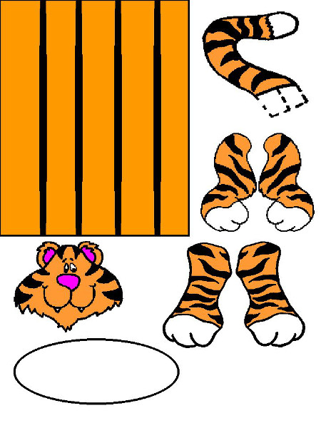 Шаблон тигра 1