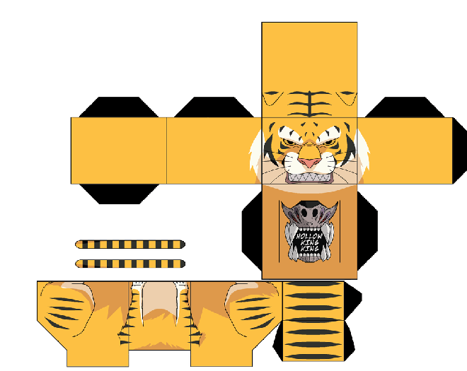 Шаблон тигра 4