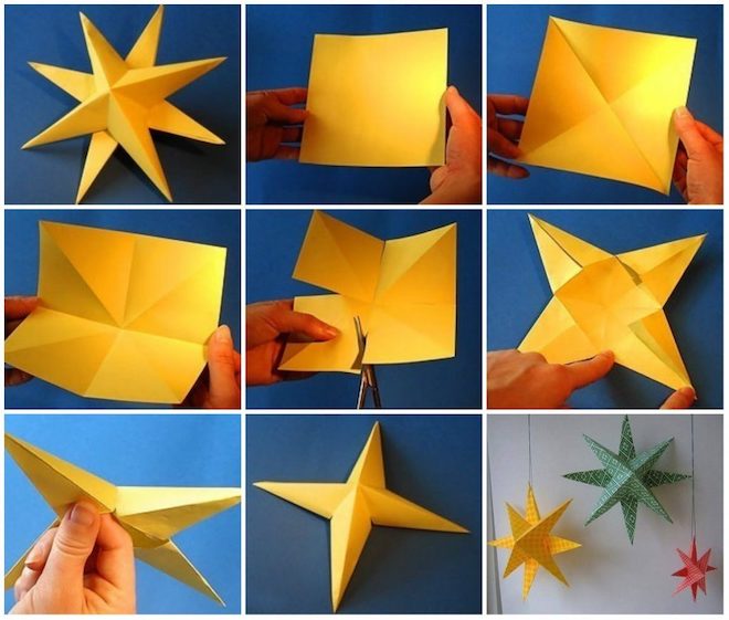 Как сложить звезду из бумаги 2
