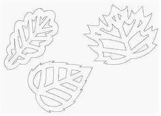 Трафареты и шаблоны осенних листьев для вырезания скачать и распечатать на а4
