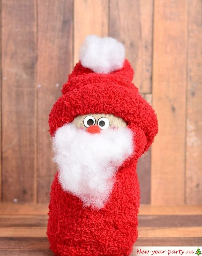 Дед Мороз из носков