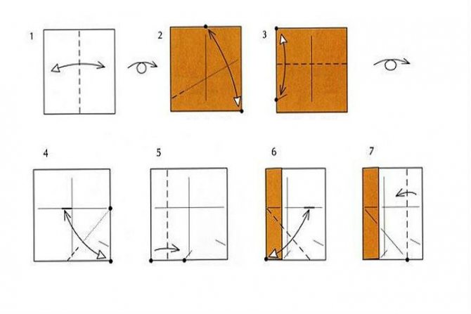 Схема сборки оригами мишка-гризли