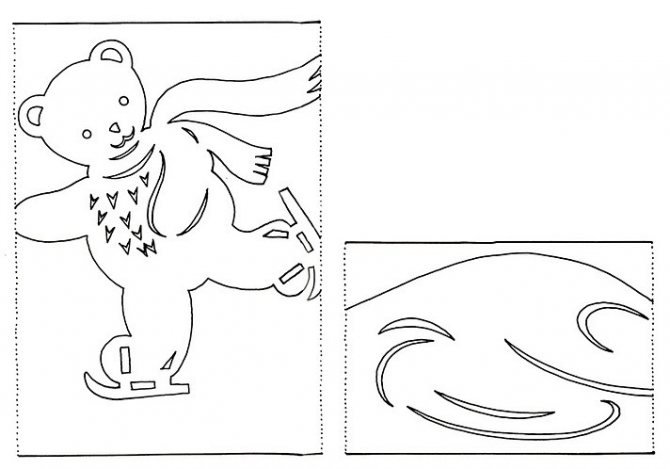 Вытынанки зверей и птиц для декора окон, пример 9